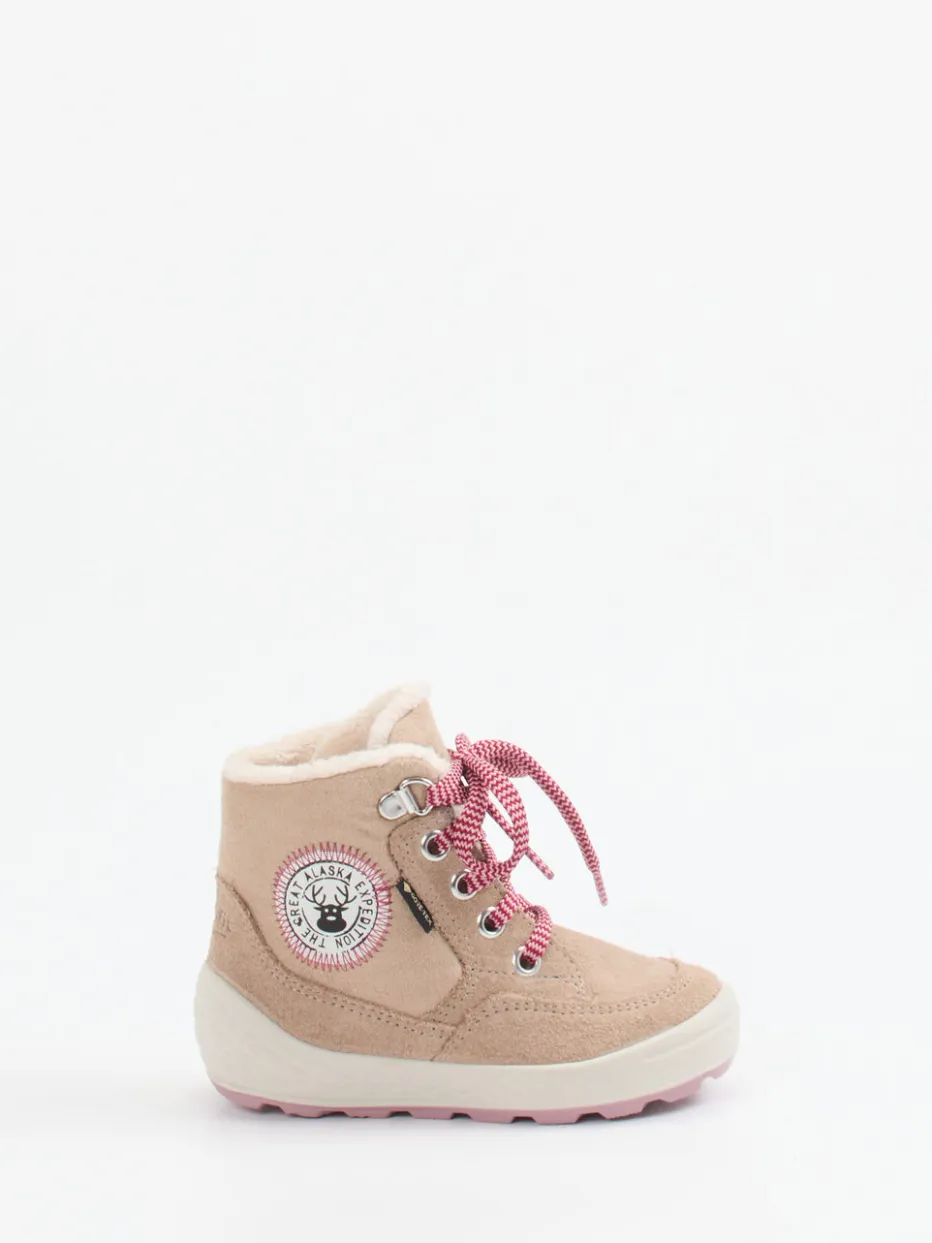 Kinder Superfit – Kinderboots aus Veloursleder beige