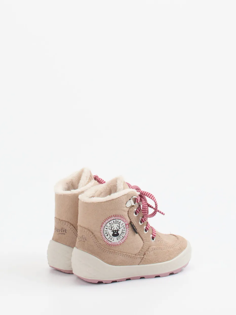 Kinder Superfit – Kinderboots aus Veloursleder beige