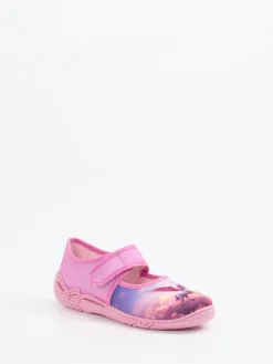 Kinder Superfit – Kinderhausschuh aus Textil in Rosa