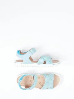 Kinder Superfit – Kindersandale aus geprägtem Leder mintgrün