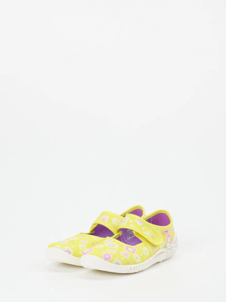 Kinder Superfit – Kletthausschuh aus Textil in Pastell
