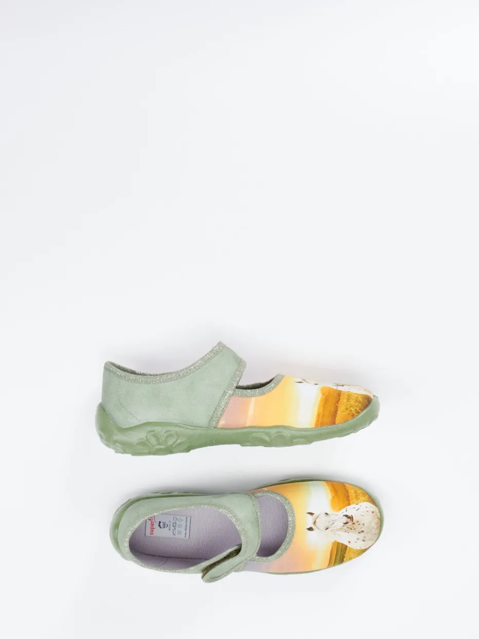 – Klettslipper aus Textil in Salbei*Superfit Clearance