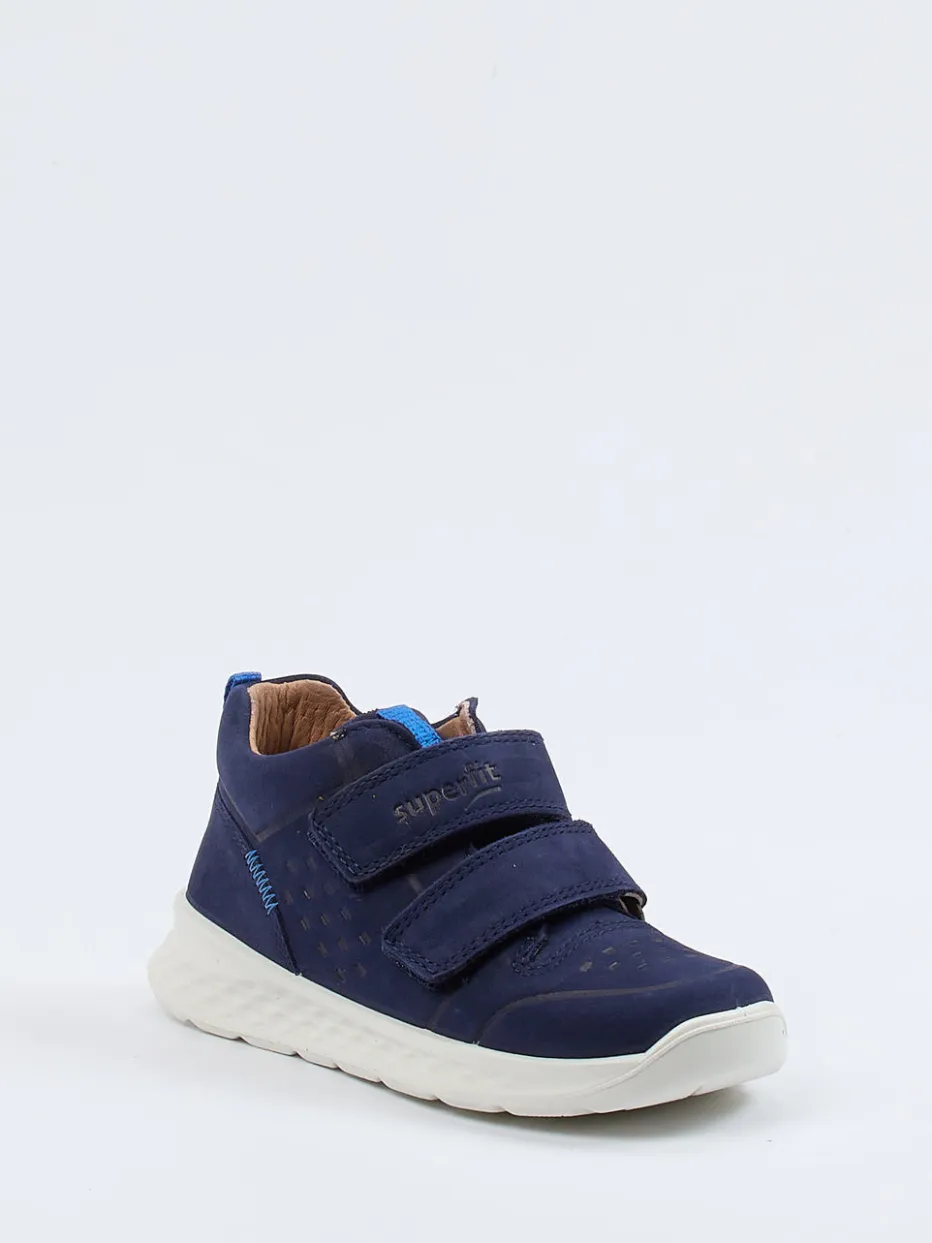 Kinder Superfit – Klett-Sneaker aus Nubukleder Marine