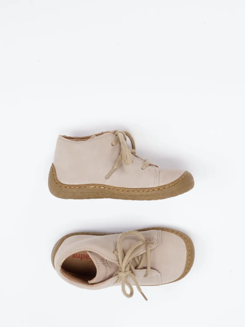 Kinder Superfit – Lauflernschuhe aus Veloursleder beige