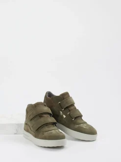 – Mid-Top-Sneaker aus Veloursleder oliv*Superfit Discount