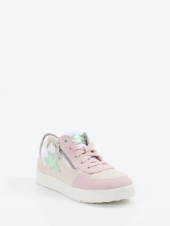 Kinder Superfit – Sneaker aus Veloursleder in Rosé