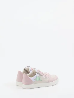 Kinder Superfit – Sneaker aus Veloursleder in Rosé