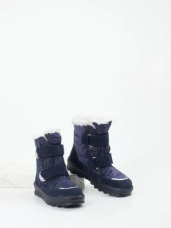 Kinder Superfit – Winterboots aus Veloursleder Dunkel