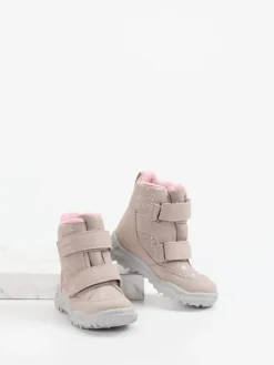 Kinder Superfit – Winterstiefel aus Synthetik in Beigegrau