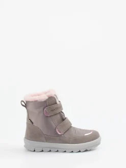 Kinder Superfit – Winterstiefel aus Veloursleder in Taupe