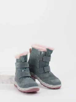 Kinder Superfit – Winterstiefel aus Veloursleder grau