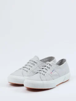 Damen Superga – Canvas-Sneaker aus Baumwolltextil hell