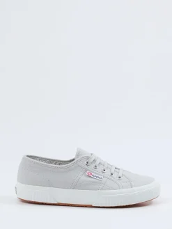 Damen Superga – Canvas-Sneaker aus Baumwolltextil hell