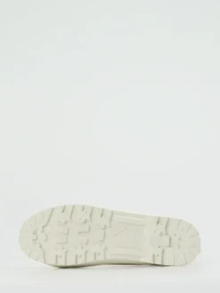 Damen Superga – Schnürboots aus Filz in Creme