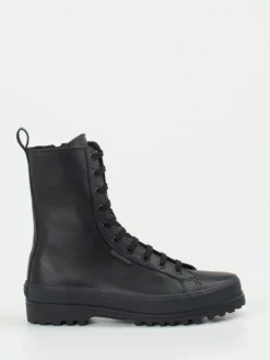 Damen Superga – Schnürboots aus Kalbleder