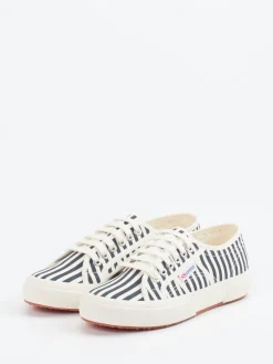 Damen Superga – Sneaker aus Canvas in Cremeweiß