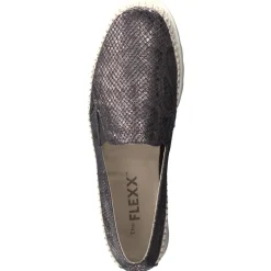 – Slipper aus Leder in Metallic-*The Flexx Sale