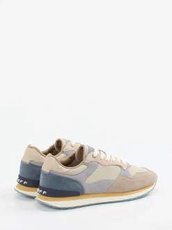 Herren THE HOFF BRAND – Retro-Sneaker Edinburgh aus Textil und Veloursleder Beige