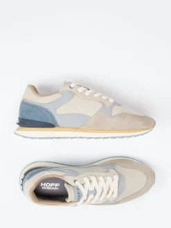 Herren THE HOFF BRAND – Retro-Sneaker Edinburgh aus Textil und Veloursleder Beige