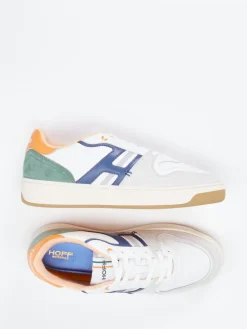 Herren THE HOFF BRAND – Retro-Sneaker aus Leder-Mix Offwhite