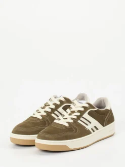 Herren THE HOFF BRAND – Retro-Sneaker aus Veloursleder Oliv