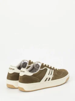 Herren THE HOFF BRAND – Retro-Sneaker aus Veloursleder Oliv