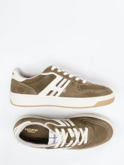 Herren THE HOFF BRAND – Retro-Sneaker aus Veloursleder Oliv