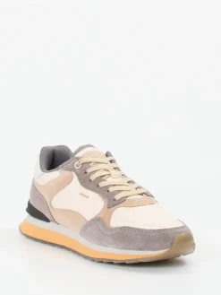 Damen THE HOFF BRAND – Retro-Sneaker aus Velour/Textil creme