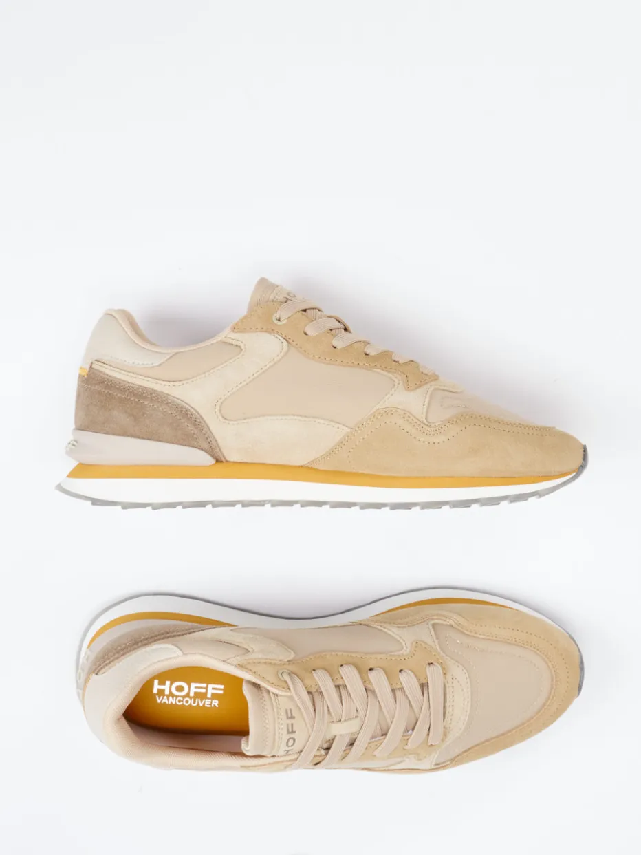 Herren THE HOFF BRAND – Retro-Sneaker Vancouver aus Textil und Veloursleder Beige