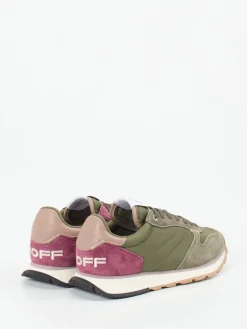 Damen THE HOFF BRAND – Sneaker aus Velours und Textil oliv