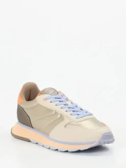 Damen THE HOFF BRAND – Sneaker aus Velour und Metallicleder