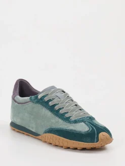 – Sneaker aus Veloursleder Salbeigrün*THE HOFF BRAND