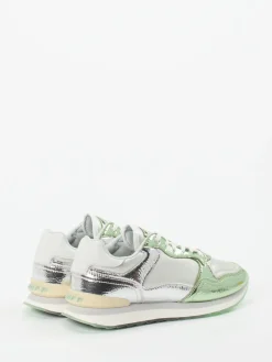 Damen THE HOFF BRAND – Sneaker aus Metallicleder in Silber