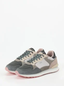 Damen THE HOFF BRAND – Sneaker aus Velour/Textil in Pastell