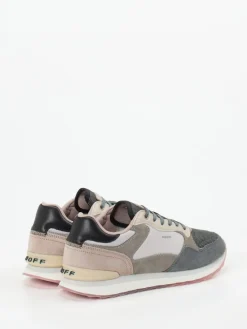 Damen THE HOFF BRAND – Sneaker aus Velour/Textil in Pastell