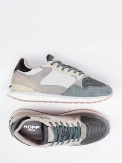 Damen THE HOFF BRAND – Sneaker aus Velour/Textil in Pastell