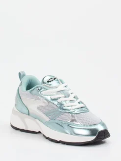 Damen THE HOFF BRAND – Sneaker aus Metallicleder Eis