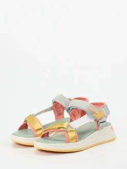 Damen THE HOFF BRAND – Trekking-Sandalen aus Textil und Veloursleder