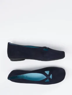 – Ballerinas aus Veloursleder dunkel*Thierry Rabotin Discount