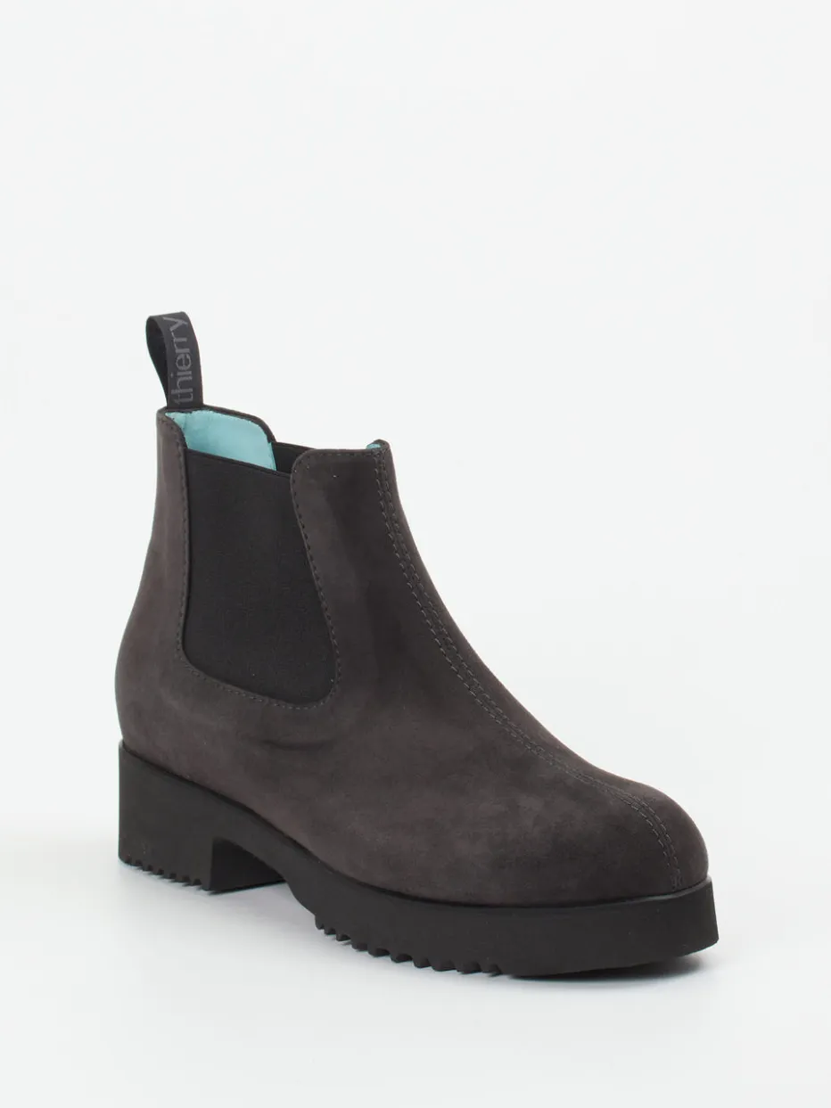 Damen Thierry Rabotin – Chelsea Boots aus Veloursleder anthrazit