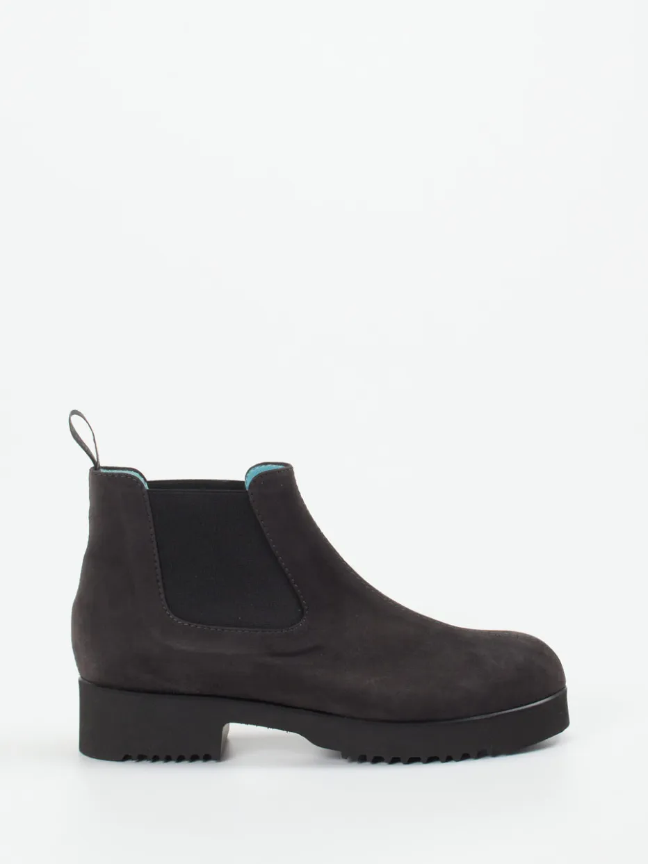 Damen Thierry Rabotin – Chelsea Boots aus Veloursleder anthrazit