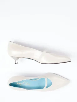 – Pumps aus Lammleder in Cremeweiß*Thierry Rabotin Outlet