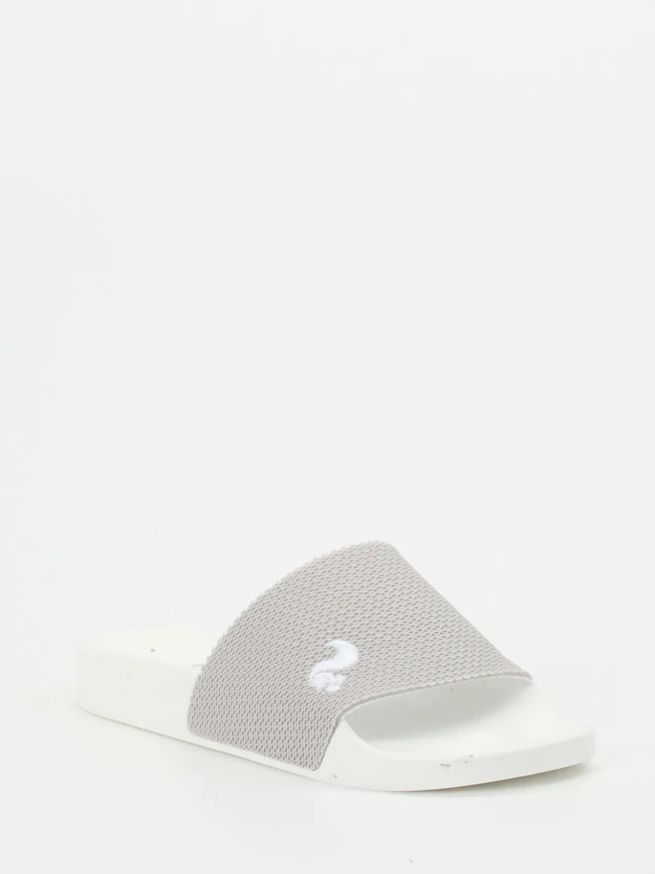 Damen Thies – Badepantolette aus Textil in Hell