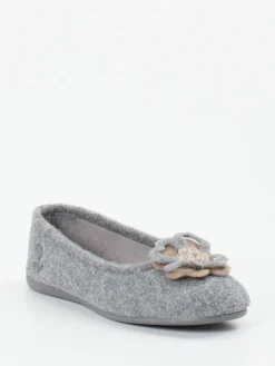 Damen Thies – Ballerina-Hausschuh aus Filz in