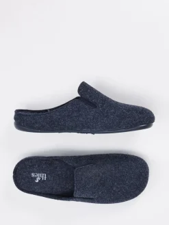 Herren Thies – Filzpantoffeln aus weichem Filz dunkel