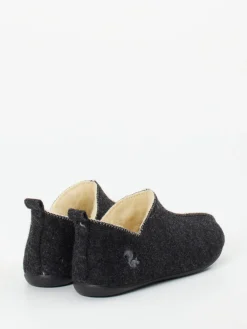 Damen Thies – Filzpantoffeln aus Wollfilz in Anthrazit