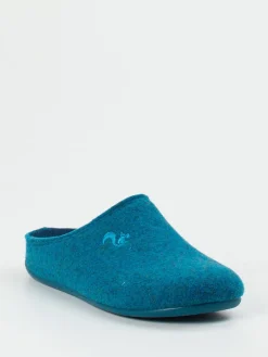 – Filzpantoffeln aus Synthetikfilz in Petrol*Thies Online