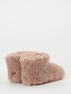 Damen Thies – Hausschuh-Booties aus Fell in Alt