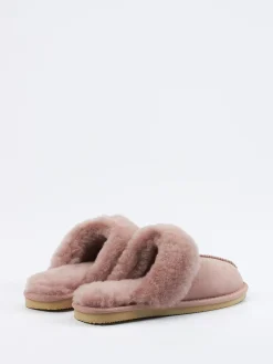 – Hausschuhe aus Veloursleder in Altrosa*Thies Online