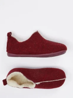 Damen Thies – Hüttenschuhe aus Wollfilz Dunkel